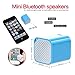 WONFAST® Portable Mini Color Led Changeable Wireless Bluetooth Speakers with Microphone Support TF Card for iPhone 6 6S Plus 5S Samsung Galaxy S7/S7 Edge(Blue)