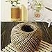 Lwestine 150pcs Kraft Paper Gift Tags, Blank Card with 100 Feet Natural Jute Twine for Crafts & Price Tags Lables (Brown, White, Black)