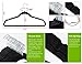World Pride Thin Non-Slip Velvet Clothes Hanger, Pack of 100, Black