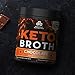 Ancient Nutrition KetoBROTH Powder, Keto Diet Supplement, High Quality Fats, MCT Oil, Protein, Plus Caffeine and B12 for Ketosis and Energy, Chocolate, 20 Servings, 20.3 oz