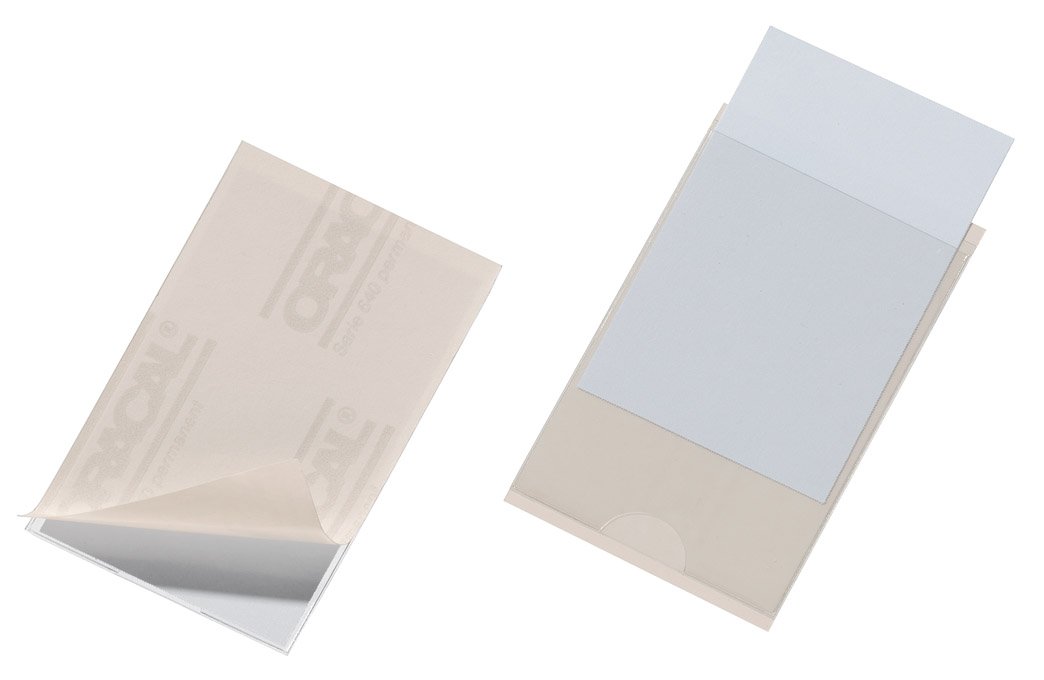 Durable 807919 Self-Adhesive Pocket Pocketfix for insertion Labels 57 x 90 mm, Bag of 10-Piece