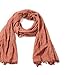 Natural Feelings Elegant Feminine Soft Solid Color Cotton Women Scarf Wrap Winter