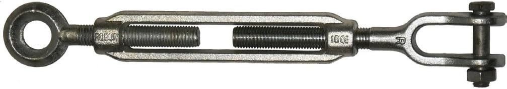 Tensioner galvanized with Lantern/Eye 6 mm Shaft Diameter; Breaking 670Kg; Small/240/330 mm; width: Hook 8 mm
