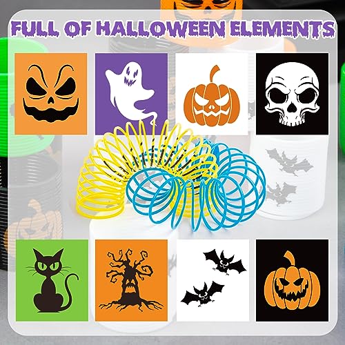 AMOR PRESENT Halloween Coil Springs for Kids, 40PCS Magic Spring Toys Halloween Toys Bulk for Halloween Party Goodie Bag Stuffers Party Favors Treat Bag Gifts