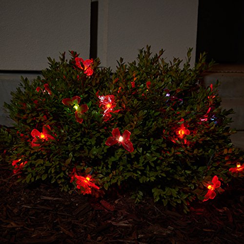 Smart Solar 3705MR20 Solar Light String, 20 Multi Color LEDs with Translucent Butterfly Covers Powered By A Separate Amorphous Solar Panel Allowing Lights To Be Placed In Shady Areas - Thumbnail 3