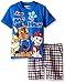 Paw Patrol Little Boys' Toddler 2 Piece T-Shirt and Shorts Set, Blue, 2T