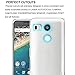 Nexus 5X Case, PLESON [TOU] LG Nexus 5X Clear Case Cover, Crystal Clear/Dotted Slim Fit/Lightweight/Exact Fit/NO Bulkiness Clear Back Panel+Soft TPU Protective Bumper Case for Google Nexus 5X (2015)