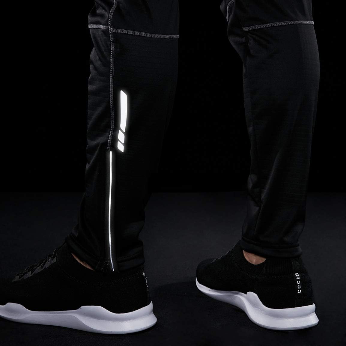 TSLA Men's Thermal Windproof Cycling Pants, Fleece Lined Outdoor Bike Pants, Winter Cold Weather Running Pants : Clothing