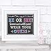 Katie Doodle Baby Gender Reveal Party Supplies Favors Decorations Centerpiece | Includes 8x10 Wear-Your-Guess Sign [Unframed], GR502, Black/Pink/Blue