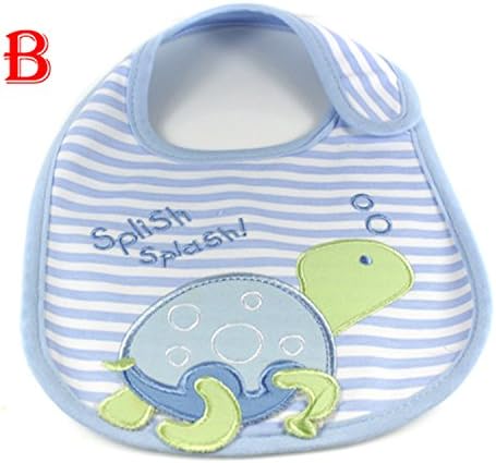 Valenla Bib High Quality New Baby Bibs Towel Saliva Waterproof Kids Cartoon Pattern 3 Layer Toddler Lunch Bibs Burp Clothes Black