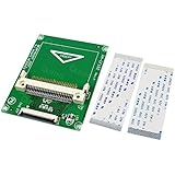 QNINE CF Card to 1.8" CE Adapter,Compact Flash Memory Disk to 1.8 Inch ZIF Converter for IPOD with 2 Cables