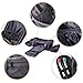 Beschan Extra Large PU Leather Hanging Travel Toiletry Bag Transparent Organizer Dopp Kit for Men Woman (Black)