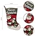 LYLYFAN Christmas Stocking 18'' Big Xmas Stockings Set of 2 Christmas Reindeer Xmas Cuff Stockings for Christmas Decoration