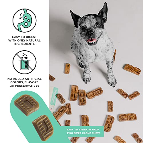 BIXBI NATURAL DOG DENTAL CARE CHEWS ORAL HEALTH DOG TREATS, FOR MINI/SMALL SIZE DOGS, 30 TREAT PACK