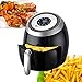 Digital Air Fryer Deep Oven Cooker (3.8-Quart Basket 5L-Frying Pot) Programmable Electric Powered Machine Airfryer Kit