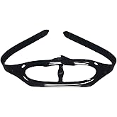 57lilina 1Pcs Universal Silicone Replacement Scuba Mask Strap, Black Dive Mask Strap, Swimming Goggles Glasses Head Band Parts Accessories for Diving Swim Snorkel