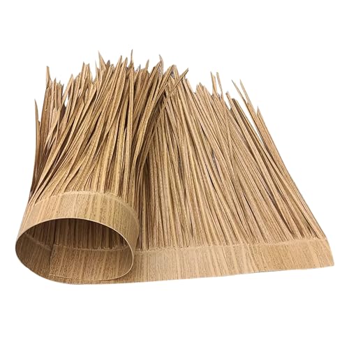 NIANTONG Straw Roof Thatch PE Roll of Thatch Palm Tree Fireproof Anti-aging for Outdoor Roof Pavilion Tiki Bar Decoration (0.5 x 10 m)