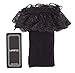 Lovful Women's Lace Anklet Sock with Ruffle, 2 Pairs Set, BlackWhite
