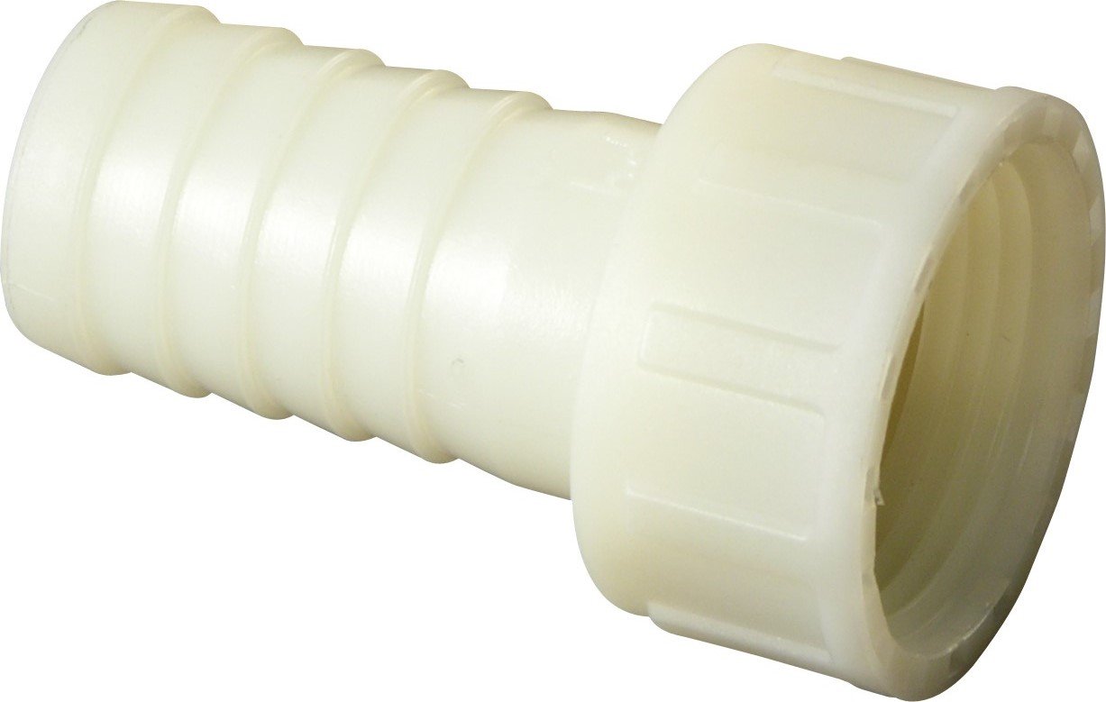 S&M 451300 Female Socket Inner Nut Approx. 46 mm (11/2 Inch) Tap for Holding a 40 mm Pipe White