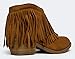 J. Adams Fringe Ankle Boot- Western Cowboy Bootie
