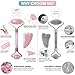 Jade Roller for Face and Gua Sha Facial Tool – Handcrafted of Pure Rose Quartz – Ultra Smooth Design – Skin Relaxing with Exclusive Ebookthumb 2