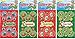 Just For Laughs Dr. Stinky's Scratch N Sniff Stickers Christmas Set 4-Pack (Holiday Tree, Gingerbread, Cutout Cookie, Candy Cane)