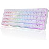 NACODEX 68 Key 65% Hot swappable Mechanical Keyboard, 2.4G Wireless/Bluetooth/Wired RGB Backlit Keyboard, 1900mAh Programmabl
