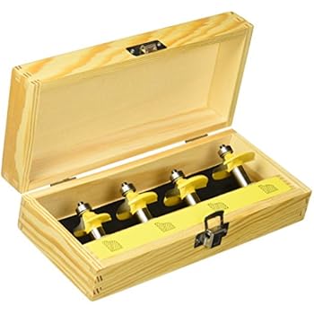 Yonico 12401 4 Bit Drawer Front And Cabinet Door Front Router Bit