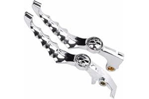 Skull Zombie Brake Clutch Levers For Honda Shadow VT 600 750 1300 1100 CB VF VTX Nighthawk Magna Spirit (Chrome)
