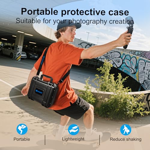 Lekufee Waterproof Hard Case Compatible with Gopro Hero 13/12/11/10/9/8, LIT Hero,Hero 4K,Media Mod/Gopro Volta/Creator Edition/Action Camera and Accessories(Case Only)