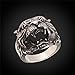 U7 Men's Animal Rings Stainless Steel Punk Rock Biker Gift Dragon/Tiger Head Ring, Gold/Silver/Black Color