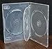 10 Pack Crystal Clear Standard Size 4 DVD Case Box 14mm Four Discs Holder W Flap
