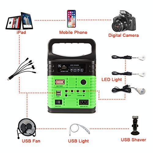 UPEOR Solar Generator Lighting System Portable Solar Power Generator