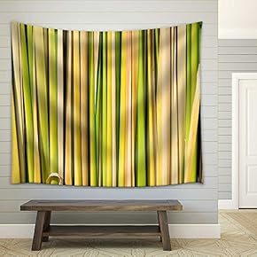Green Leaf Background Abstract - Fabric Wall Tapestry Home Decor - 51x60 inches