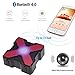 KMASHI LED Bluetooth Speaker Built-in RGB LED lights 4 Music Display Mode with Bass Powerful Sound Support TF Card