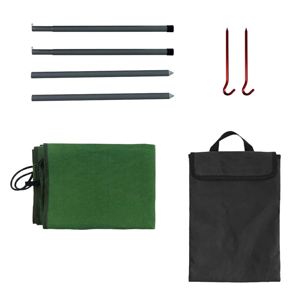 beiyaiey Camping Stove Windshield Canvas Windscreen for Outdoor BBQ Picnic Camping Hiking Cooker Stove Wind Screen