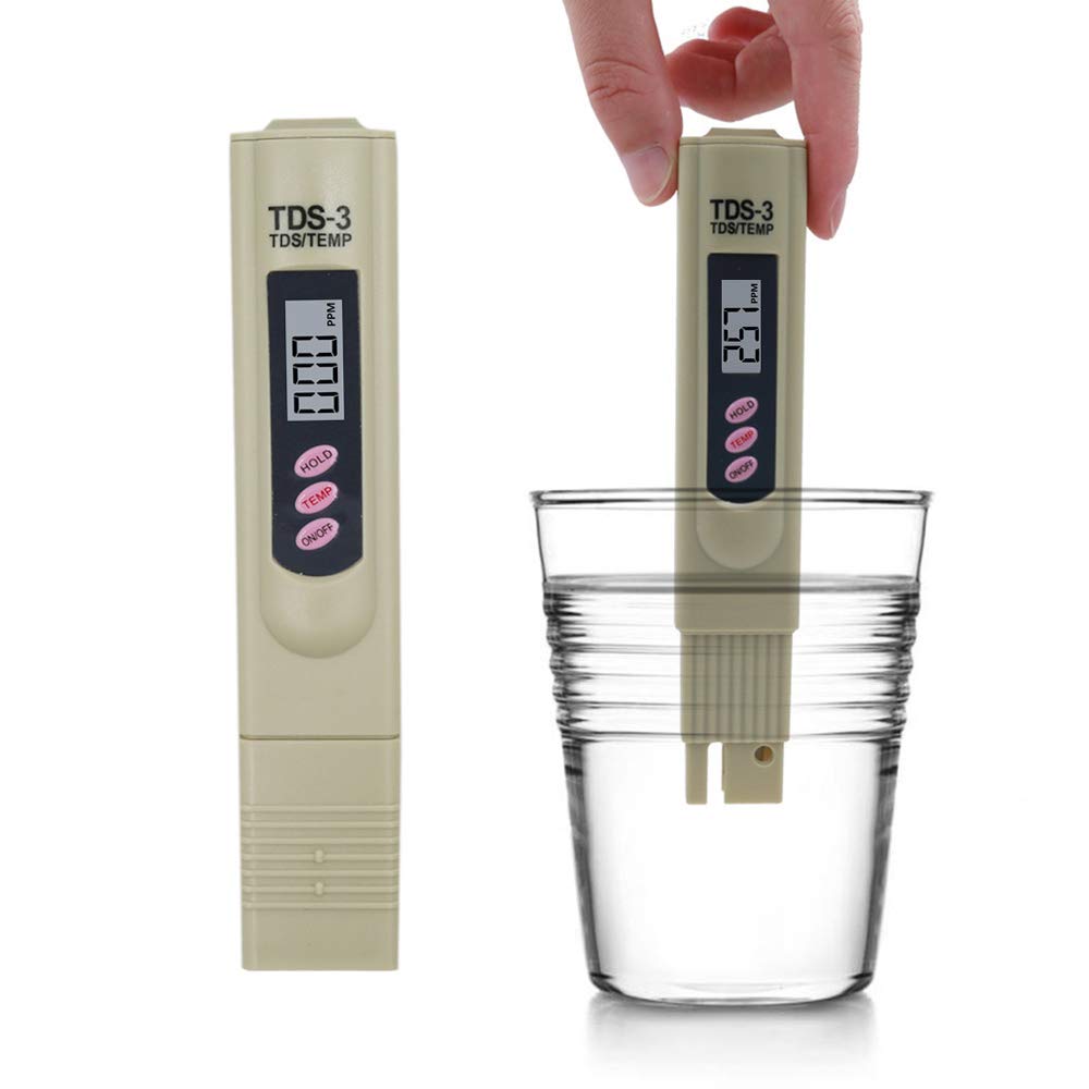 Photo 1 of iPstyle Digital TDS Meter Water Tester, PPM Water Quality Tester Measuring Range 0-9999ppm, Ideal for Drinking Water, Swimming Pool, Aquariums, Hydroponics (Grey) (TDS)