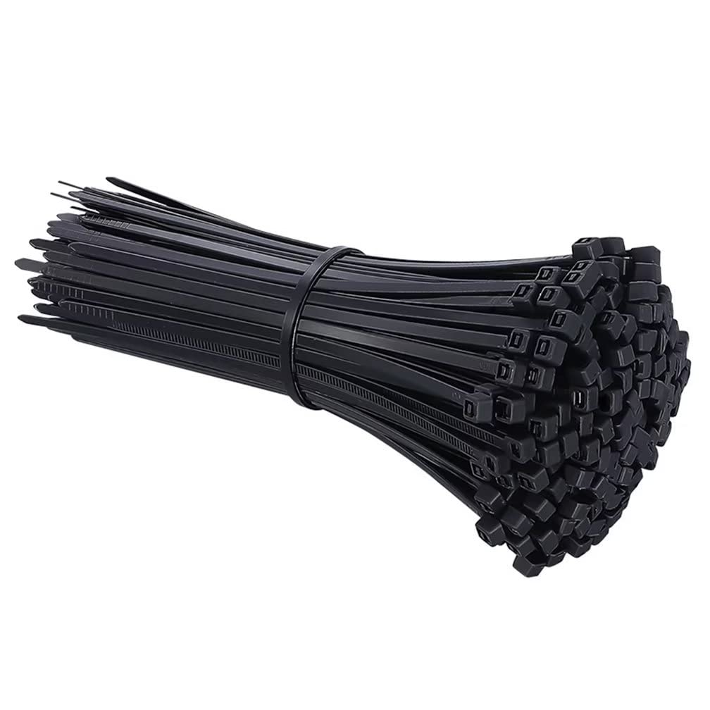 FEEIMOL Black Cable Ties Plastic Nylon Zip Ties 4x150mm (500 pcs)