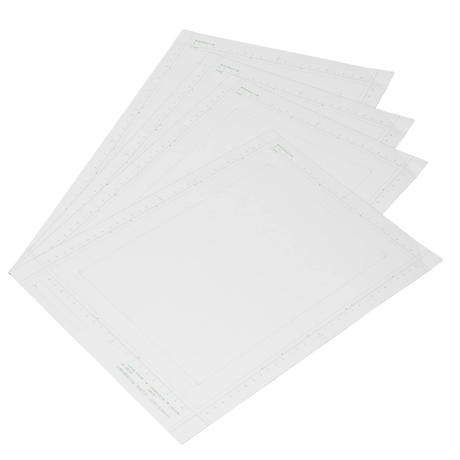 Pssopp 30 Sheets Manga Paper 120g B4 Portable Comic Paper Manga Comic Original Positioning Drawing Paper with Scale