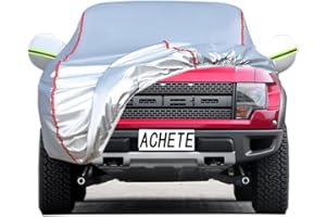 ACHETE Car Covers are Suitable for Ford F-150 King Ranch/Lariat/Limited/Platinum/Raptor/Tremor/XL/XLT,Water, Rain, Sun and Snow Resistant Oxford Fabric Car Cover,with Side Door Zip (Size : F-1