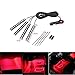 4pcs Car Interior Decoration, NERLMIAY Atmosphere Light-LED Car Interior Lighting Kit , Waterproof, Interior Atmosphere Neon Lights Strip for Car (red)thumb 4