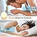 Wake Up Light, Cshidworld Sunrise Alarm Clock 7 Colored Sunrise Simulation & Sleep Aid Feature, Dual Digital LED Alarm Clock with FM Radio, 7 Natural Sound and Snooze for Kids Adults Bedrooms