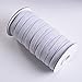eBoot 20 Yard 1 cm Wide Elastic Spool Elastic Cord Elastic Band Flat Knitting Sewing Stretch Rope, White