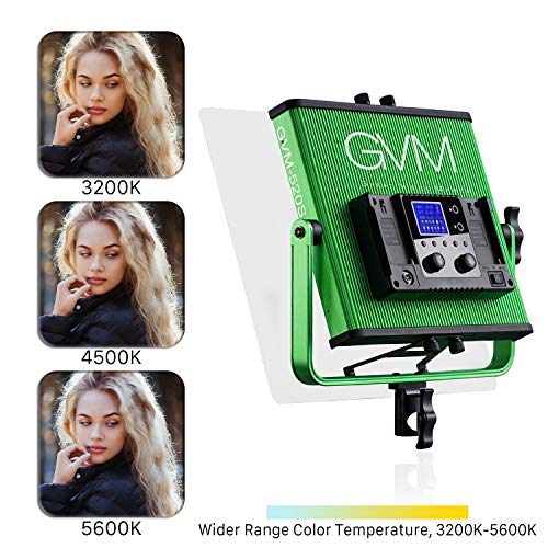 GVM-520S-Master-Series-Video-Lighting-Kit-with-Memory-Button-Function-and-Wireless-Remote-Control-CRI97-3200-5600k-Photography-Lighting-for-Studio-Portrait-Shooting-Interview-Video-Tracking