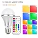 NetBoat LED Color Changing Light Bulb with Remote Control,10W E26 RGB+Warm White LED Bulbs Dimmable,Memory Function and Wall Switch Control,Ideal Lighting for Home Decoration,Stage,Bar,Party,2 Pack