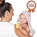 Luxury Hooded Baby Towel and Washcloth (Pink) | Extra Soft Bamboo Baby Towels for Infant, Toddler, Newborn and Kids | Great Gift, Baby Girl Towel for Pool and Beach | Softer than Organic Terry Cotton
