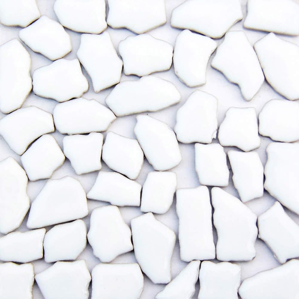 200g Mixed Color Mosaic Tiles Mosaic Glass Pieces Ceramic Mosaic for Home Decoration