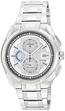 Citizen Men's Eco-Drive CA0201-51B Silver Titanium Eco-Drive Watch with White Dial