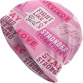 Breast Cancer Beanie Chemo Hat Cancer Headwear Knitted Hat Scarf Nightcap Skull Cap for Women Men