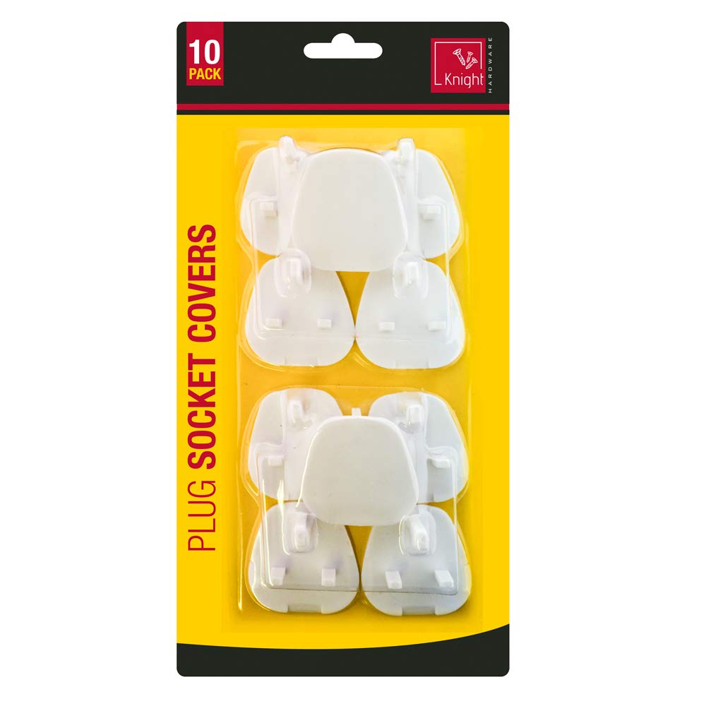 Knight PLUG SOCKET COVERS - CHILD BABY PROOF MAINS ELECTRICAL SAFETY PROTECTOR INSERTS